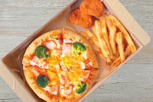 ピザハット たんぱく質がとれるスモークチキンとふわとろたまご(MY BOX)
