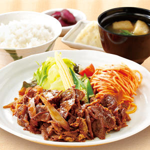 牛肉とささがきゴボウのしぐれ煮定食