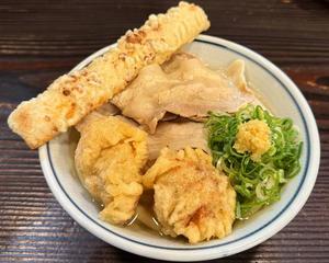 【人気No.1】 肉鶏天うどん(ちく天)