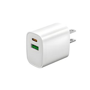 USB＆USB Type-C充電器, デュアルポート, 急速充電対応, ホワイト