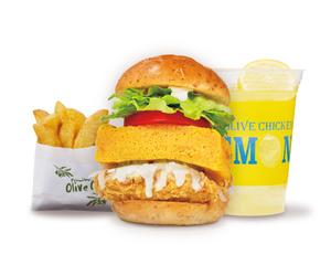 厚焼き玉子チキンバーガー ドリンクポテトセット