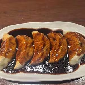 黒酢焼き餃子