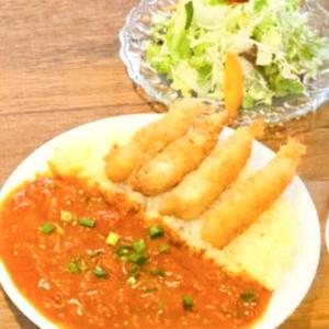エビフライカレー Ebi cutlet curry