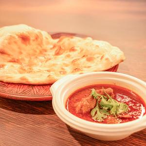 ナーン・チキンカレー Naan, Chicken Curry (Halal)