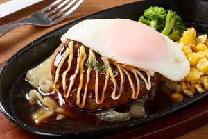 【とろーり】月見テリマヨハンバーグBOX Fried Egg Teriyaki Mayo Hamburg