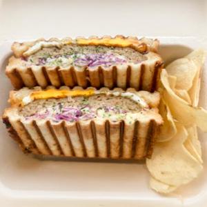 てりたまハンバーグプレスホットサンド