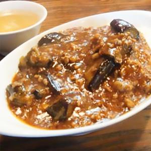 麻婆茄子丼