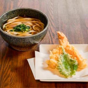 海老天うどん(温)