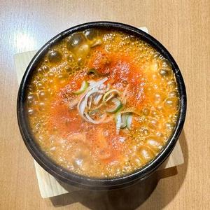 海鮮純豆腐チゲ ごはん付き Seafood Pure Tofu Jjigae with Rice