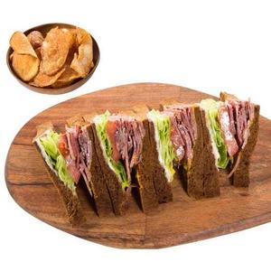 スパイシービーフパストラミサンドイッチ Spicy beef pastrami sandwich