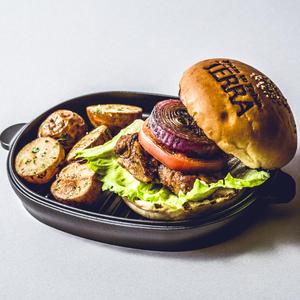 新鮮野菜とスパイシーチキンバーガー ポテトセット