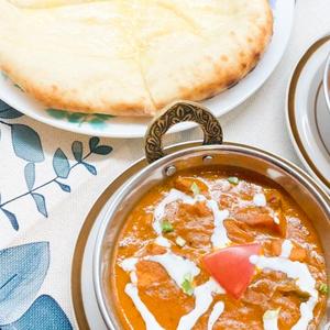 【当店名物】ムスカンカレー＆チーズナン Muskan Curry ＆ Cheese Naan