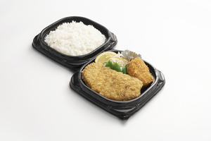 とんかつとカニクリームコロッケ弁当