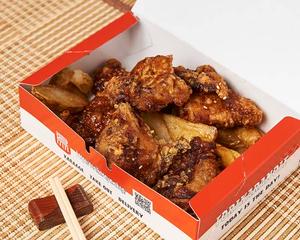 カルビタレチキン&ポテト Spare Rib Sauce Chicken & Wedges