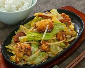 ホルモン味噌焼鉄板
