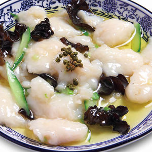 白身魚の塩炒山椒油かけ