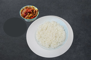 ライスセット /Rice Set/米套餐 牛肉唐辛子辛炒めとご飯/Spicy Beef with Chili with rice/辣皮子炒牛肉米