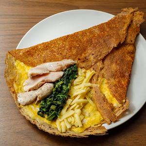 おかずクレープ(ほうれん草)