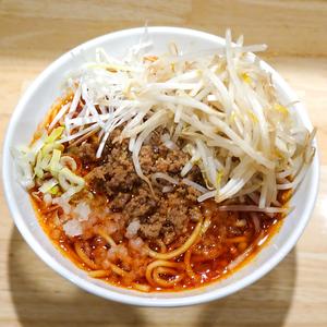 【生麺】もやしタンタンメン(刻み玉ねぎ、刻み長ねぎ、白髪ネギ、自家製ミンチ肉、もやし)