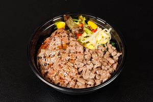 ロース・刻みタン塩弁当 肉増し(1.5 倍盛)