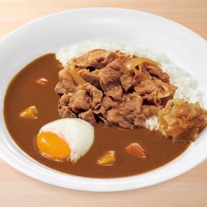 【チーズインハンバーグ付】おんたま牛カレー Pork Curry Rice w/ Beef & Soft-Boiled Egg