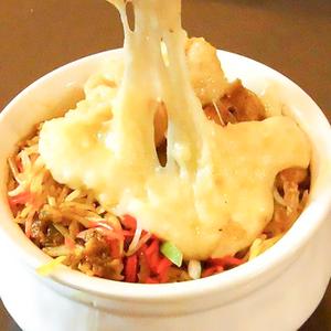 Melted Cheese Topping Biriyani 溶けたチーズのトッピングビリヤニ