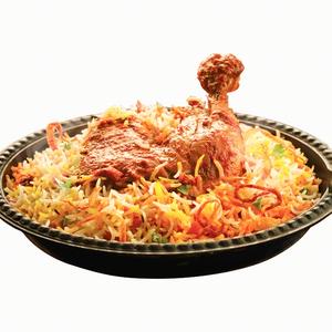 ビリヤニ&タンドリーチキン Legピース.ライタBiryani & Tandoori Chicken with Leg Piece Raita Set