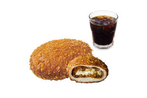 カリカリチーズカレーパンセット(アイスコーヒー)