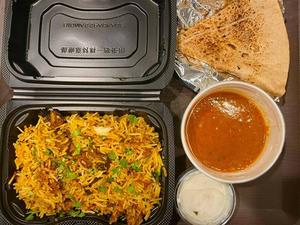 骨付きマトンビリヤニ＆選べるカレーセット mutton biryani ＆ curry set