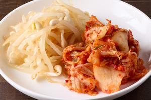 おつまみセット(白菜キムチ+もやしナムル) Kimchi & Bean Sprout Namul
