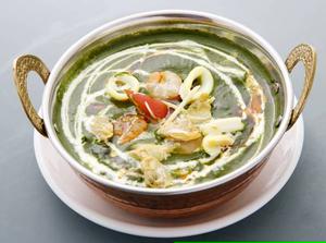 シーフードほうれん草カレー・Seafood Spinach Curry