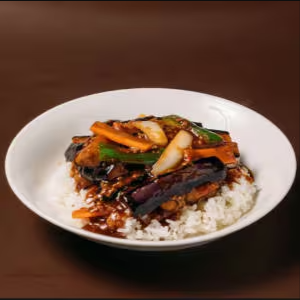 シビカラの茄子がたまらない！麻婆茄子丼