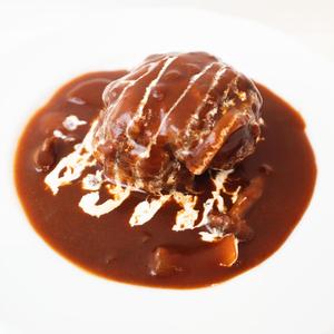 ハーフハンバーグ harf-sized hamburger steak