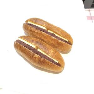 フランスパンあんバターサンド