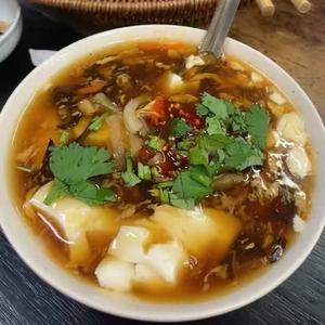 豆腐脳 默有辣椒 香菜