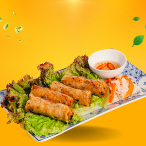 【おすすめ】揚げ春巻き4本  Crispy Spring Rolls