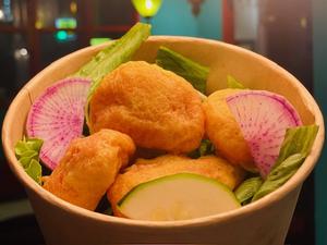 白身魚フリットのサラダ White Fish Frits salad