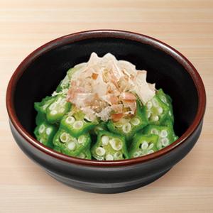 すき家 かつぶしオクラ Dried Bonito Okra