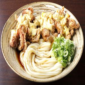 (冷)タルタル山盛りザンギうどん