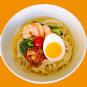 カレーお出汁冷麺(海老と自家製キムチ)