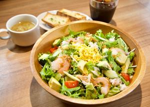 Eni特製Bigクラブサラダ+スープ+バケット+ドリンク