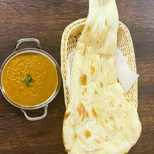 キーマカレーとナンセット
