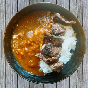 TCRのカレーライス on the 牛ハラミ