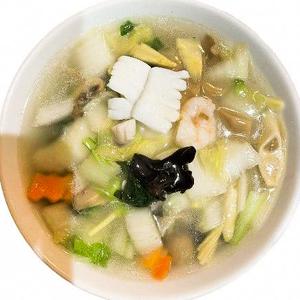 海鮮ソバ Buckwheat Noodles with Seafood