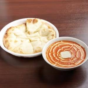 【ラッシー付きチーズナンセット】 トマトペーストのカレー/ Tomato base Curry Cheese Nan Set