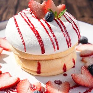 ストロベリー スフレパンケーキ(2枚)