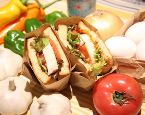 全粒粉サンドイッチ-ハーフ＆ハーフ