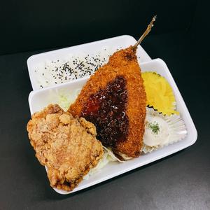 【選べる唐揚】からアジ弁当