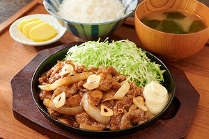 うす焼きポークジンジャー定食 150g