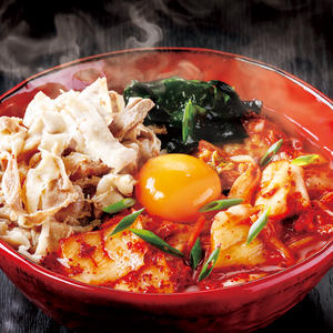 豚肉 温玉 キムチうどん【深夜】